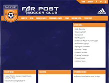 Tablet Screenshot of farpostsoccerclub.com